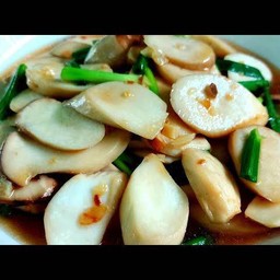 ผัดเห็ดออรินจิน้ำมันหอย (กับข้าว)