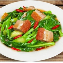 ผัดคะน้าฮองกงน้ำมันหอย