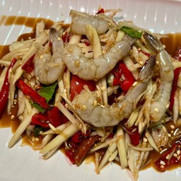 ตำกุ้งสด