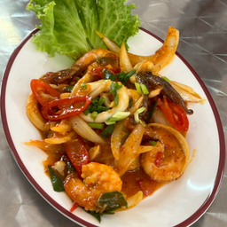 ผัดพริกสด (กับข้าว) (Stir-Fried Chilli)