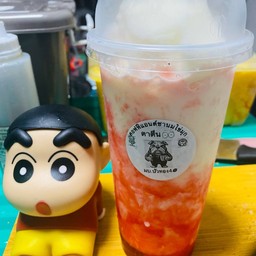 นมสด สตอเบอรี่ ปั่น