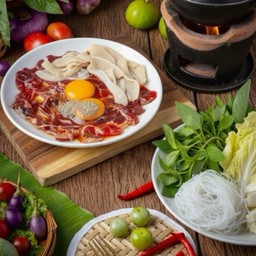 จิ้มจุ่มอีสาน - เนื้อน่องลาย + สไบนาง