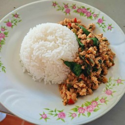 ข้าวกระเพราหมูสับ