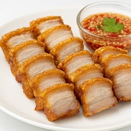 ข้าวหมูกรอบ