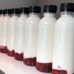 นมสดสตอเบอรี่เกาหลี(ขวดเล็ก)