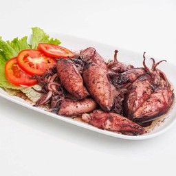 หมึกผัดน้ำดำ