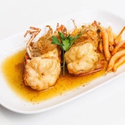 กุ้งแม่น้ำทอดเกลือ