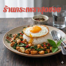 ล้านกระเพราสุดซอยกระเพราพริกแห้งแซบเว่อ