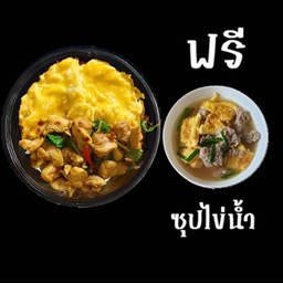 ข้าวไข่ข้นกะเพราไก่