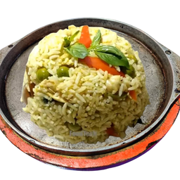 ข้าวผัดแกงเขียวหวานไก่