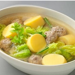 แกงจืดเต้าหู้หมูสับ