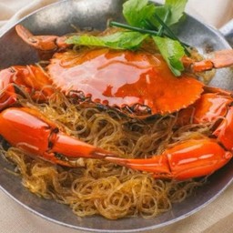 ปูเนื้ออบวุ้นเส้น(ปู 1 ตัว)