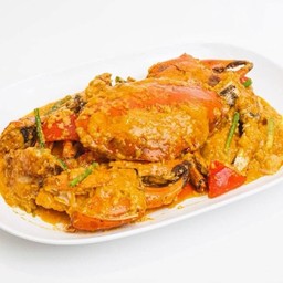 ปูไข่ผัดผงกะหรี่ (ปูไข่ 1 ตัว)