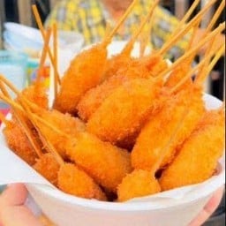 ไก่ทอดชุบเกร็ดขนมปังไม้จิ๋ว ชุด 8 ไม้