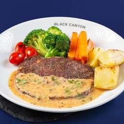 สเต็กเนื้อนิวซีแลนด์ซอสครีมแจ่ว