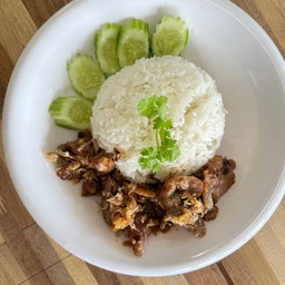 ข้าวหมูกระเทียม