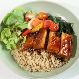 ข้าวเต้าหู้นุ่มซอสเทอริยากิ