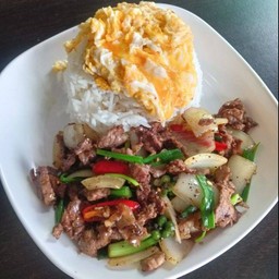 อาหารตามสั่งป๊อกเก้าโคตรกะเพา