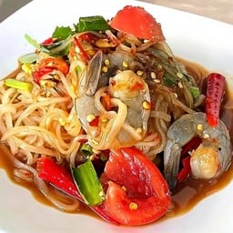 ตำเส้นเล็กกุ้งสด