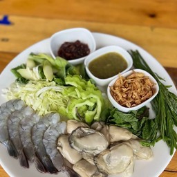 กุ้งแช่+หอยนางรม