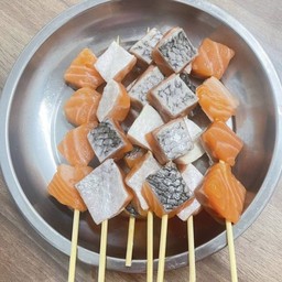 (A107)แซลมอนย่างเนย