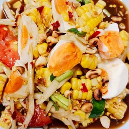 ตำข้าวโพดไข่เค็ม