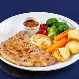 คูโรบูตะพอร์คชอปจิ้มแจ่ว