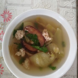 ต้มจืดเกี่ยมฉ่ายใส่หมูสับเห็ดหอม