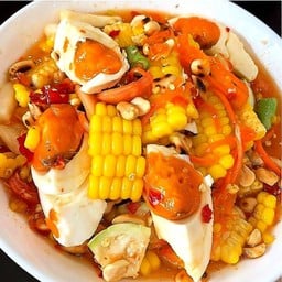 ตำข้าวโพดไข่เค็ม