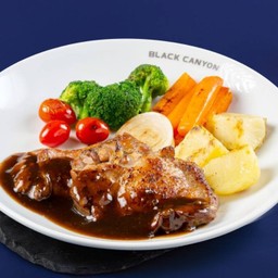 สเต็กไก่ซอสพริกไทยดำ