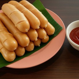 ไส้กรอกหนังกรอบบ (5ชิ้น)