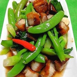 ถั่วหวานหมูกรอบ