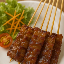 ข้าวจี่ไข่(ข้าวเหนียวมูนกะทิ),หมูปิ้ง เสม็ด