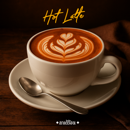 ลาเต้( ขี้ชะมด )ร้อน