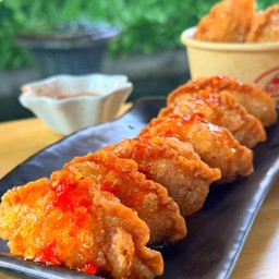 เกี๊ยวจีบกุ้ง (แบบทอด)