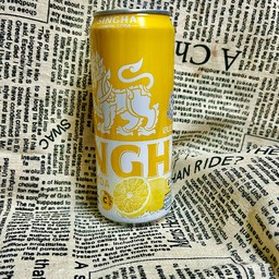 สิงห์เลม่อนโซดา  330 ml ไม่มีน้ำตาล (มีน้ำแข็งให้)