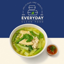 สุกี้น้ำ อกไก่นุ่ม (น้ำจิ้มสูตรคลีน)