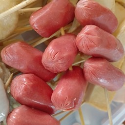 ฮอตดอกแดงทอด