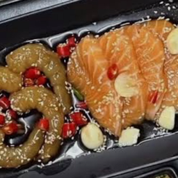 แซลมอนดอง + กุ้งดอง