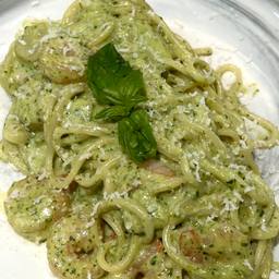 สปาเก็ตตี้เพสโต้กุ้ง