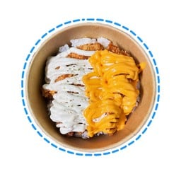 ข้าวไก่ทอดดับชีสส&ซาวครีม