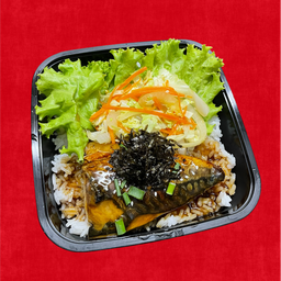 ข้าวหน้าซาบะย่างซอสญี่ปุ่น