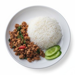 คลุ้งกะเพราถาด by ครัวอุดมสุข