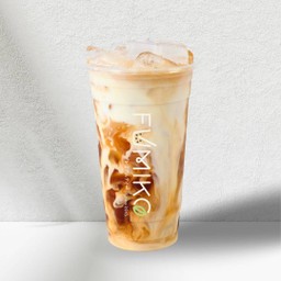 กาแฟดำนมสดเย็น