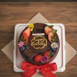 เค้กชอคโกแลตหน้านิ่มครึ่งปอนด์ #FruityBerries