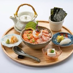 SALMON ABURI & ENGAWA BOWL