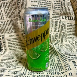 ชเวปส์มะนาวโซดา ไม่มีน้ำตาล 330 ml  (มีน้ำแข็งให้)