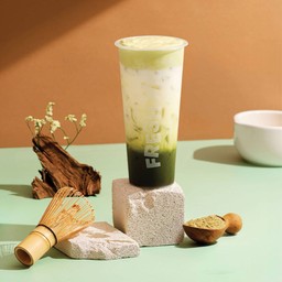 มัทฉะเลเยอร์มูส นมโอ๊ต