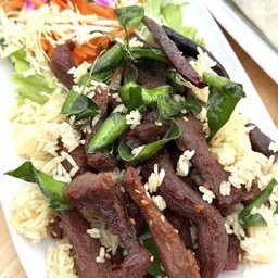 เนื้อแดดเดียวทอด