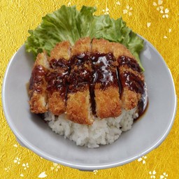 Pork cutlet rice bowl